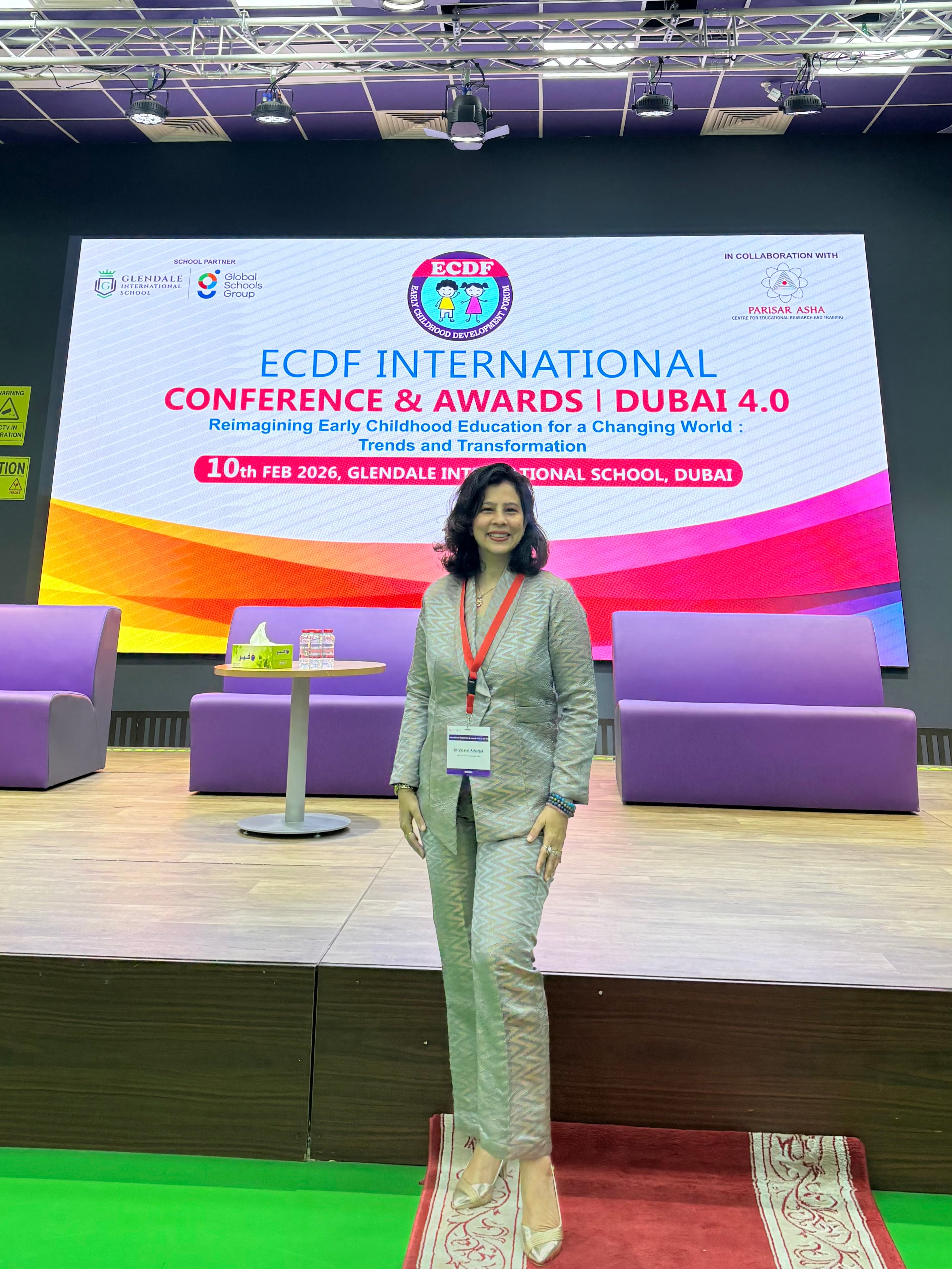 Presentation at the ECDF International Conference and Awards at Dubai